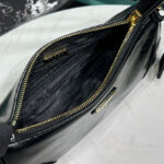 Prada Re-Edition 2002 Small Leather Shoulder Bag 1BC201 Black